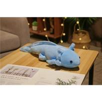 Kawaii Colorful Axolotl Plush Toy Cute Salamander Stuffed Animal Soft Long Pillow Kids Gift 45cm