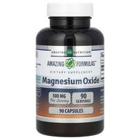 iHerb Magnio Oksido Kapsulės, 500 mg, 90 vnt. 90 pcs - 1 ea