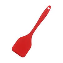 Food Grade Silicone Shovel Non-Scratch Spatula for Non-Stick Pans High Temperature Resistant Ergonomic Anti-Slip Handle Flexible Flipping Tool Kitchen raudona