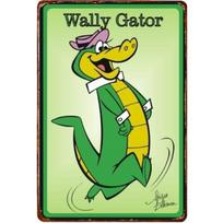 Wally gatoris Vintažinio stiliaus metalinė plokštelė Dekoracija Retro animacinis filmas Skardinė plokštelė Aliuminis 20x30cm（7.8x11.8inch）