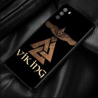 Telefono dėklas skirtas Xiaomi POCO F3 X3 GT X3 M3 Pro X3 NFC Pocophone F1 Silicone Fundas Black Coque Viking Vegvisir logotipas Mi Pocophone F1