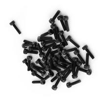 M3 juodas šešiakampės galvutės sraigtas varžtas rinkinys (M3*12mm, Pilnai sriegiuotas, 50 vnt.)
