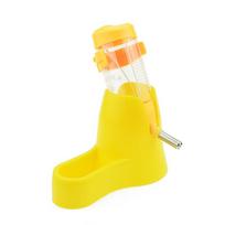 Mažas naminio gyvūnėlio vandens buteliukas, 80 ml plastikinis gertuvas žiurkėnams Yellow