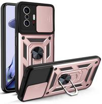 Phone Case For Oppo Find X3 Reno 5F 4F 5K 4 5 6 6Z Lite 5G 4G F17 F19 Pro Push The Window Armor Camera Lens Protection PC Cover For Oppo Reno 5 5G rožinio aukso spalvos