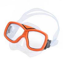 diving goggles, children's swimming glasses, snorkeling mask oranžinė
