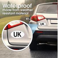 JK Ovalus Automobilio Lipdukas Atspindintis Britiškas Automobilio Decalas one size juoda