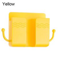 Dock with Adhesive Wall Mount Phone Holder Data Cable Hooks Telecontroller Storage Phone Stand geltona