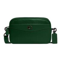Coach Camera 23 Zipper Closure External Pocket Soft Pebble Leather Glove Tanned Leather Camera Bag Shoulder Crossbody Bag Medium CC386-V5CZS Basic Set (Bag+Dust Bag)