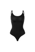 Seamless shapewear bodysuit: tummy-tucking and bum-lifting plus-size thong-style strapless corset XS juoda