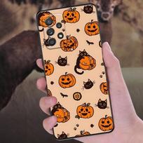 Happy Halloween Cat Pumpkin Phone Case A56 5G For Samsung Galaxy A56 A55 A36 A26 A16 A54 A52 A35 A34 A25 A21S A15 A06 Soft Cover Samsung A06