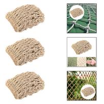 Kanapių virvės tinklas Apsauginis tinklas Daugiafunkcis tinklas Atramos Vaikams saugus virvės tinklas 15 cm Mesh beige
