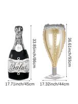 2pcs Big Helium Balloon Champagne Goblet Balloon Adult Wedding Birthday Party Decorats Kids Balloons Globos Event Party Supplies Other