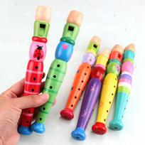 Trumpas fleita garsas Vaikiškas medinis pučiamasis muzikos instrumentas vaikams Kūdikių mokymasis lavinamasis muzikos instrumentai Vaikų muzika