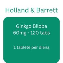 Ginkgo Biloba, 60mg - 120 tabs - Holland & Barrett