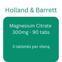 Magnesium Citrate, 300mg - 90 tabs - Holland & Barrett