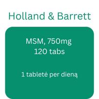 MSM, 750mg - 120 tabs - Holland & Barrett