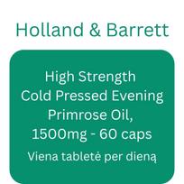 High Strength Cold Pressed Evening Primrose Oil, 1500mg - 60 caps - Holland & Barrett
