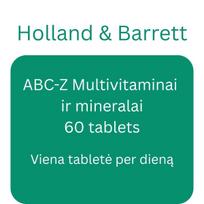 ABC-Z - Vitaminai ir mineralai - 60 tabs - Holland & Barrett