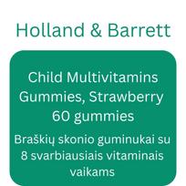 Child Multivitamins Gummies, Strawberry - 60 gummies - Holland & Barrett