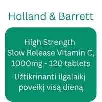 High Strength Slow Release Vitamin C, 1000mg - 120 tablets - Holland & Barrett