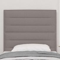 LED Headboard with LED Light Strips Taupe 100 cm Fabric
