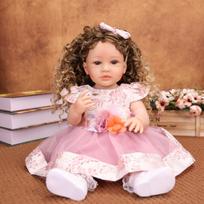 Quality 55 cm Reborn Baby Doll Cosplay Princess Silicone Vinyl Newborn Babies Girl Dolls Toy suit Kids Early Educational Christmas Gifts 22 inch about 55 cm
