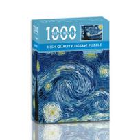 MaxRenard Mini dėlionė 1000 detalių suaugusiems Van Gogas Žvaigždėta naktis Draugiškas aplinkai popierius Kalėdinė dovana Žaislas
