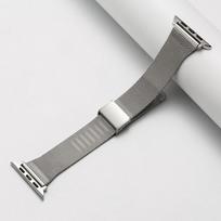 Milanese Magnetic Stainless Steel Metal Watch Strap Solid Color Replacement Wristband Compatible for Apple IWatch 7 8 SE Smart Watch for Men Women 38/40/41mm