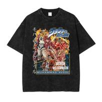 HUANHUSHENG JoJo's Bizarre Adventure Men's Cotton T-Shirt 4XL