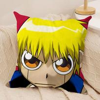 Z-Zatch B-Bell Cool Cushion Cover Short Plush Double-Sided Print Square Throw Pillow Covers Sofa Home Cushion Decor Peach skin 18*18(CM)-1Pcs