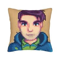 Game Stardew Valley Pillowcase Soft Polyester Cushion Cover Decorative Throw Pillow Case Cover Home Drop Shipping 45*45Cm Peach skin 18*18(CM)-1Pcs