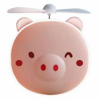 Animal Cute Veidrodis Lankstus makiažo Veidrodis Veidrodis LED Apšviestas kosmetinis veidrodis Nešiojamas kosmetinis staliukas Kosmetikos su ventiliatoriumi Rožiniai Veidrodžiai USB Veidrodis rožinė