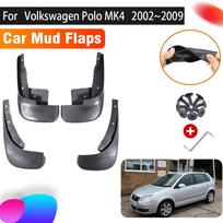 4vnt purvasaugiai nuo purslų, skirti Volkswagen VW Polo MK4 4 9N 2002~2009 Auto purvasaugiai priekinio galinio sparno automobilio priedai