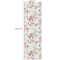 Nuimami lipnūs tapetai svetainei ir miegamajam (Akvarelės gėlių serija 45cm *300cm) RW261 white