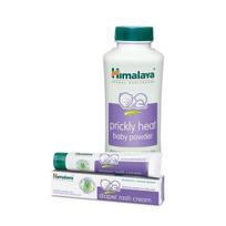 Himalaya pudra nuo karštligės, 200g su kremu nuo vystyklų iššutimo, 20g