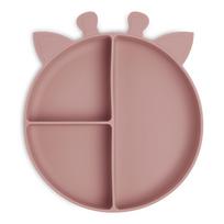 Nuuroo silikoninė lėkštė Giraffe Rose