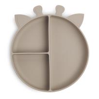 Nuuroo silikoninė lėkštė Giraffe Beige