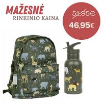 Vaikiška kuprinė ir gertuvė Safari rinkinys