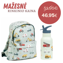 Vaikiška kuprinė ir gertuvė rinkinys 'Vehicles'