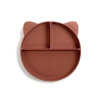 Silikoninė lėkštė Naé - Chestnut