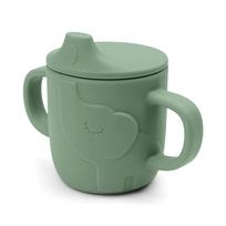 Silikoninis mokomasis puodelis ELPHEE GREEN