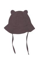 Wooly Organic Muslino Vasarinė Kepurė su Ausytėmis BABY BROWN