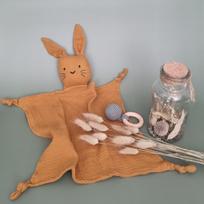 Organinės medvilnės migdukas Rabbit - Geltonas Ochras