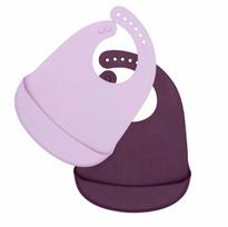 Silikoniniai seilinukai Plum and Lilac rinkinys
