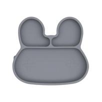 Silikoninė lėkštė BUNNY - GREY