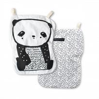 Organinės medvilnės čežantis žaislas PANDA