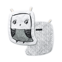 Organinės medvilnės čežantis žaislas OWL