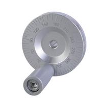 Precise Silver Finish Revolving Milling Hand Wheel 50mm Diameter with 6mm/8mm/10mm/12mm Inner Hole for Lathe and Grinder 6MM