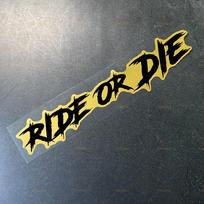 Glod RIDE OR DIE Motociklo Lipdukai Vandeniui Atsparūs Motociklo Apdailai Šalmui Automobilio Bagažinei Langui Dviračiams Universalūs Viniliniai Lipdukai S-15X2.7CM