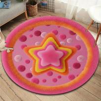 Longpilestyle Round Area Rug,Carpet Rug for Living Room Bedroom Sofa Playroom Decor,Non slip Floor Mat 80cmx80cm